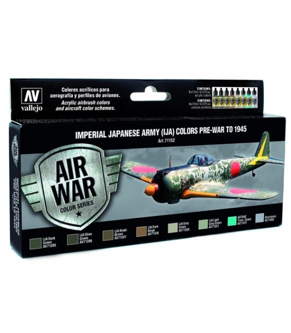 Set Vallejo Model Air 8u. 17 ml. IJA Colors Pre-War to 1945