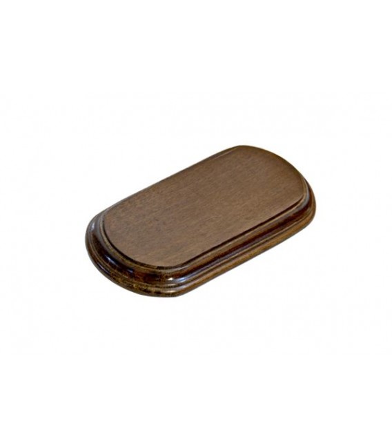16x8cm. Rectangular Oval Wood Bases