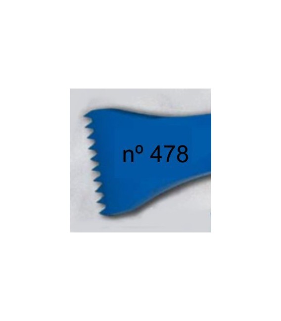 d) Gradine dent americain pour sculpture de 40 mm. 10 d.