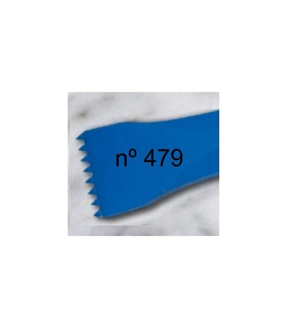 e) Gradim dente americano para escultura de 30 mm. 8 d.