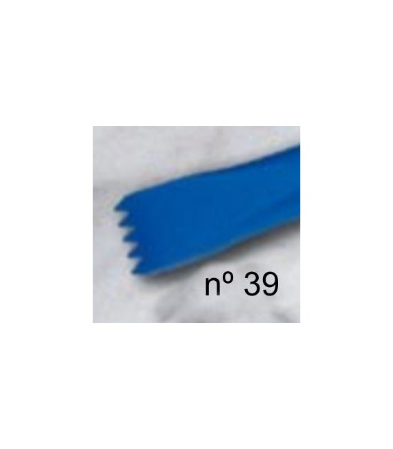 d) Gradim dente aguda para escultura de 10 mm. 5 d.