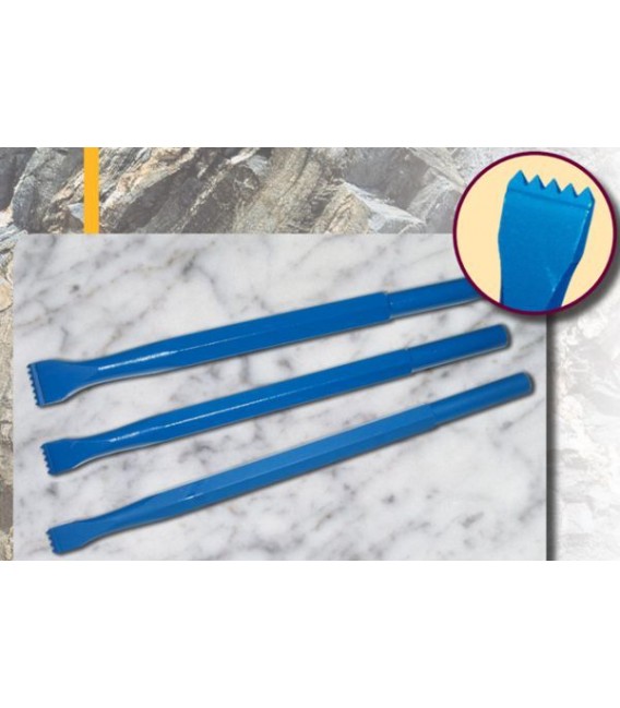 b) Gradim dente aguçado para escultura de 14 mm. 5 d.