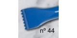 c) Gradine dent aiguise pour sculpture de 20 mm. 6 d.