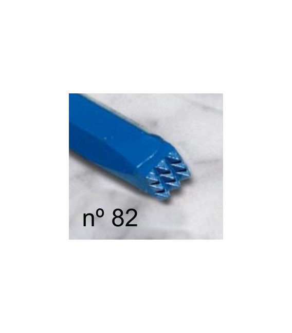 c) Carbide bush chisel 8x8 mm. 3x3 t.