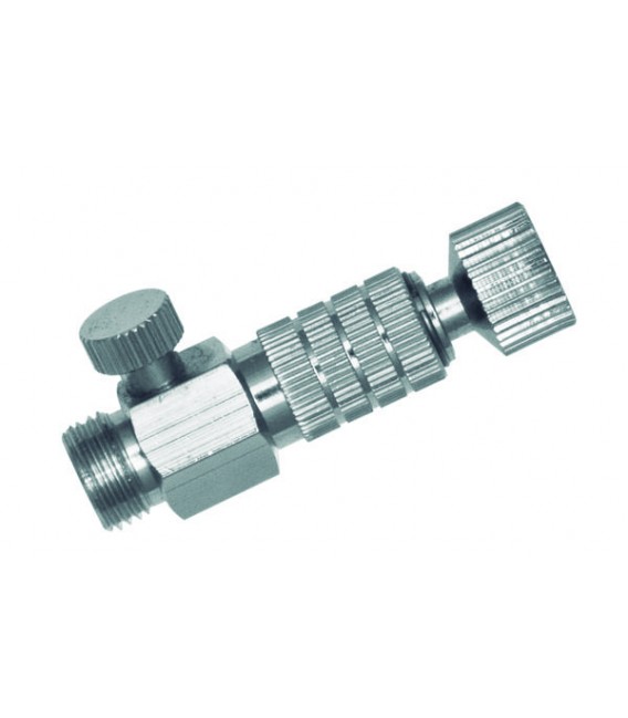 Conector rapido com regulador de pressao 1/8"f a 1/8"m.