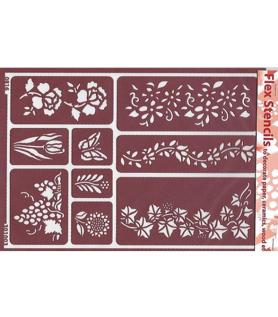 301003 Flex Stencils flexiveis 15 x 21
