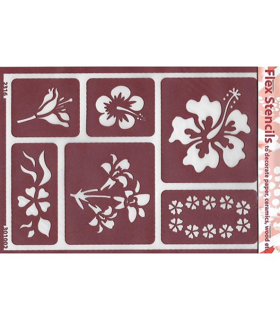 301002 Flex Stencils flexiveis 15 x 21