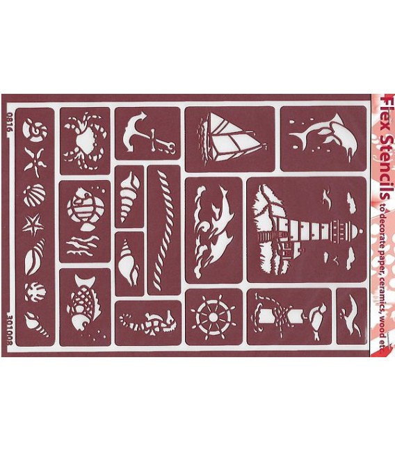 301008 Flex Stencils flexiveis 15 x 21
