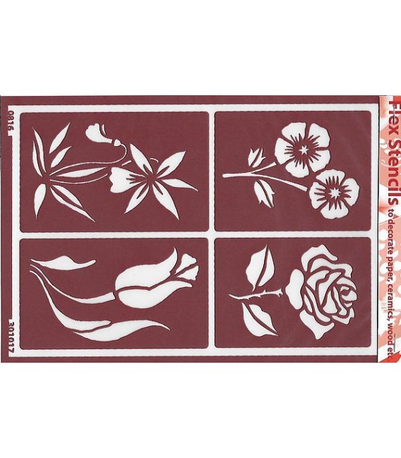 301017 Flex Stencils flexiveis 15 x 21
