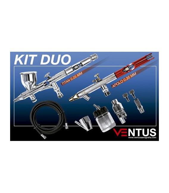 Kit 2 aerografos VENTUS DUO