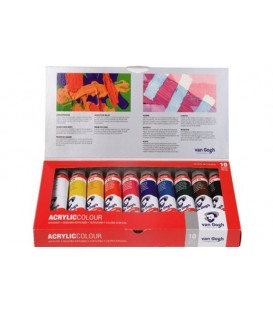 Set 5 Acrylics Amsterdam 120 ML Primary Colors