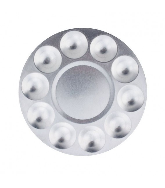 Palette de mixage aluminium avec 10 depots