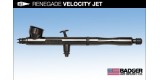 e) Aerografo Badger RENEGADE VELOCITY JET 0.21