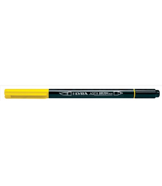 03) Jaune Citron Feutre Aquarellable Lyra Aqua Brush Duo