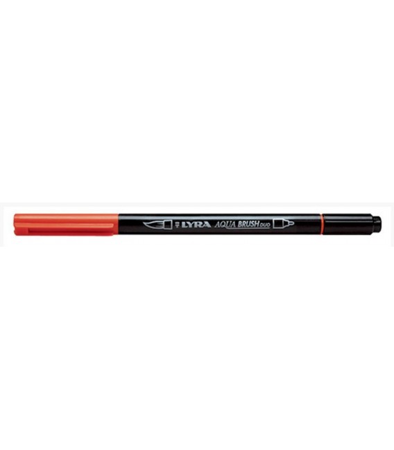 09) Geranium Red Lyra Aqua Brush Duo Marker Pen