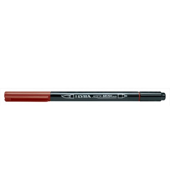 10) Dark Carmine Lyra Aqua Brush Duo Marker Pen