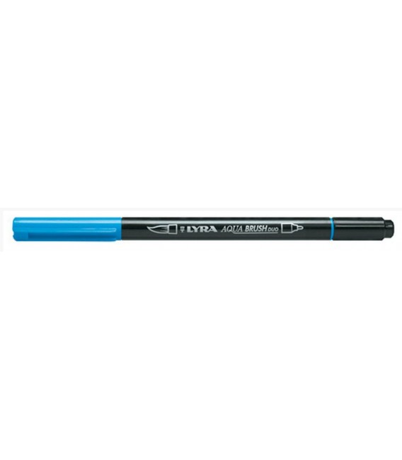 16) Light Blue Lyra Aqua Brush Duo Marker Pen