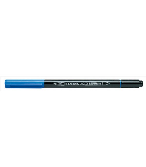 18) Blau Cobalt Clar Retolador Aquarelable Lyra Aqua Brush Duo