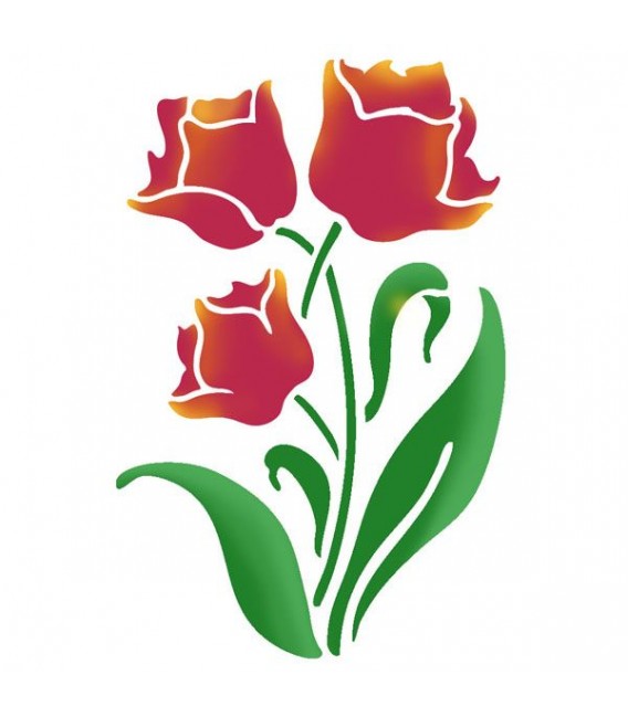 Plantillas - Stencils 21x29,7 Tulips KSG388