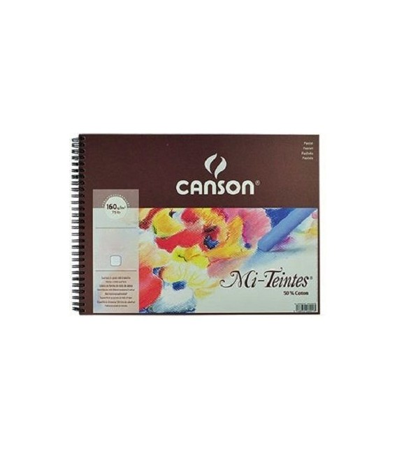 04) Album Paper Canson Mi-Teintes Blanc 16f 160g 32x41 cm
