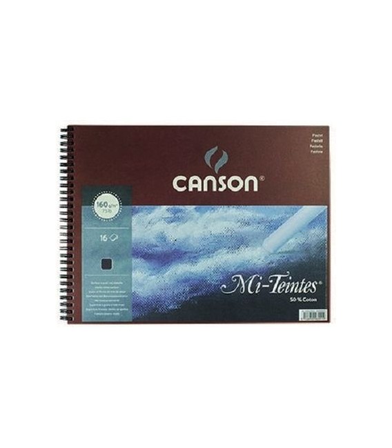 06) Album Canson Paper Mi-Teintes Black 16s 160g 32x41 cm