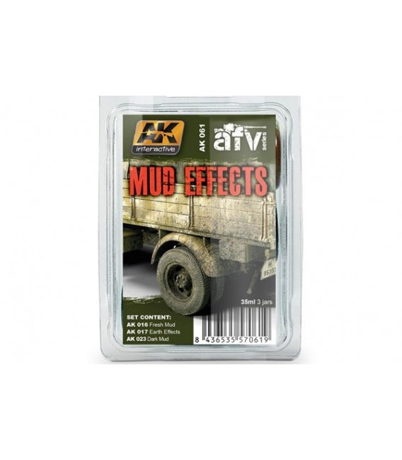 AK061 Mud Effects Set 3 u. 35 ml