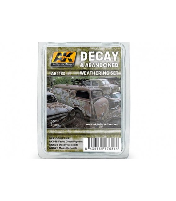 AK4180 Decay and Abandoned Weathering Set 3 u. 35 ml