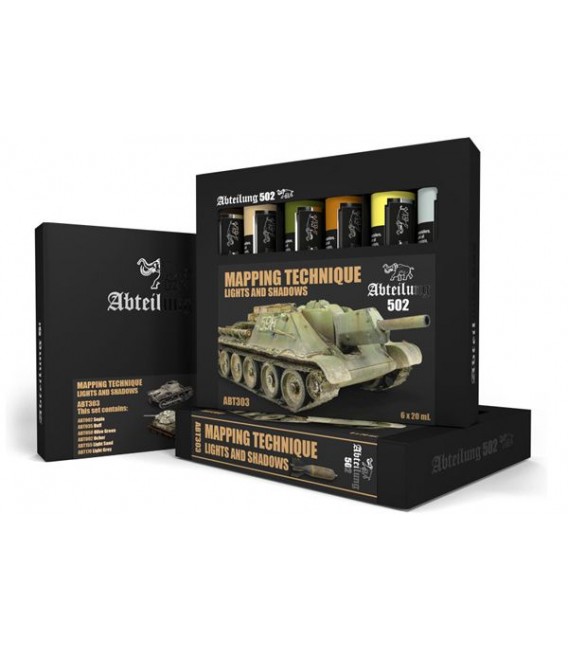 ABT303 Mapping Techniche Lights and Shadows Set 6 u. 20 ml.