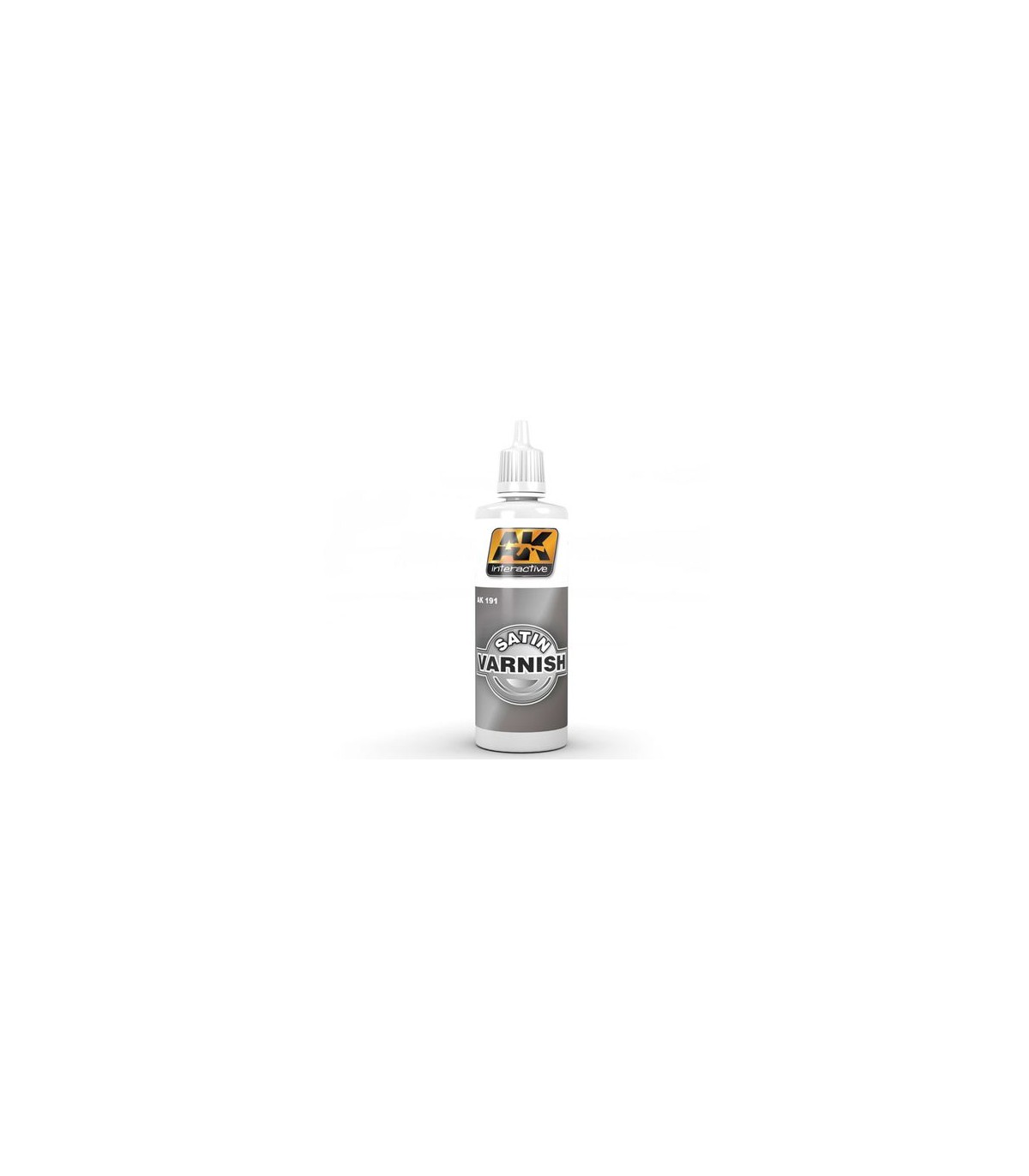 AK Interactive Satin Acrylic Varnish – Mattierender Klarlack Für Airbrush & Pinsel (60 Ml Flasche)