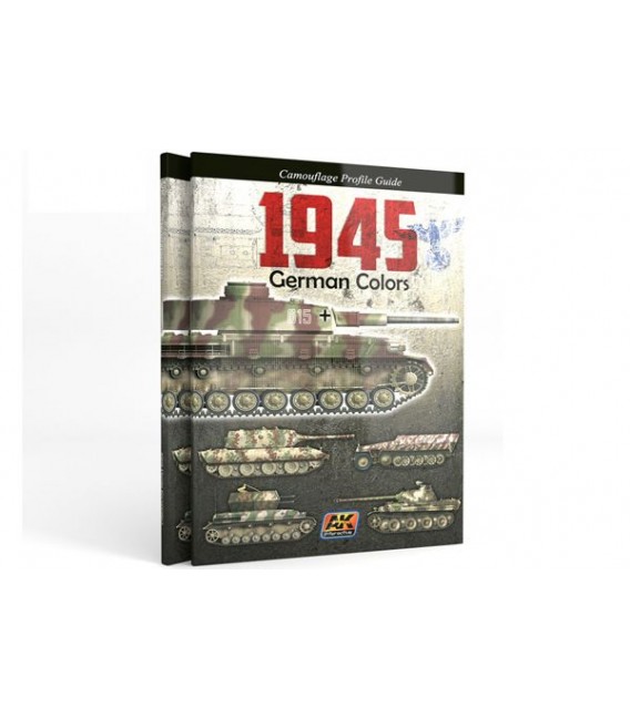 AK403 1945 German Colors Camouflage Profile Guide - English