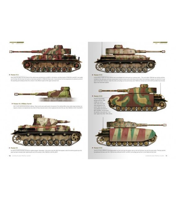 AK403 1945 German Colors Camouflage Profile Guide - English