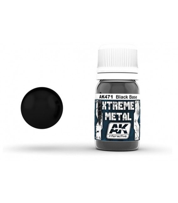 AK471 Xtreme Metal Black Base 30 ml.