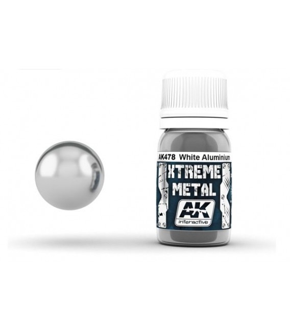 AK478 Xtreme Metal White Aluminium 30 ml.