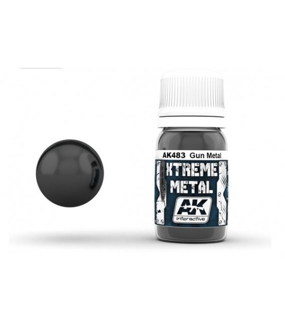 AK483 Xtreme Metal Gun Metal 30 ml.