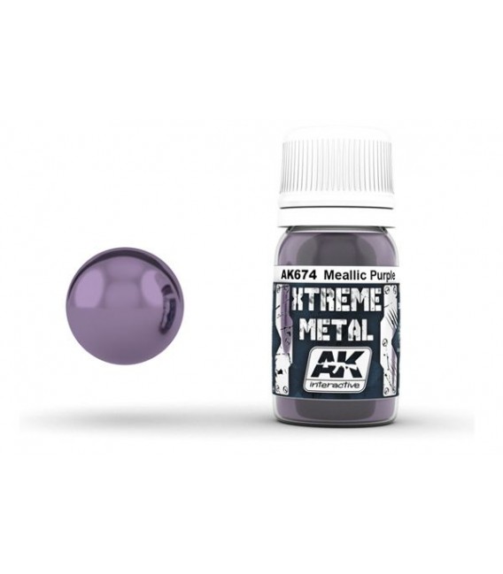 AK674 Xtreme Metal Metallic Purple 30 ml.