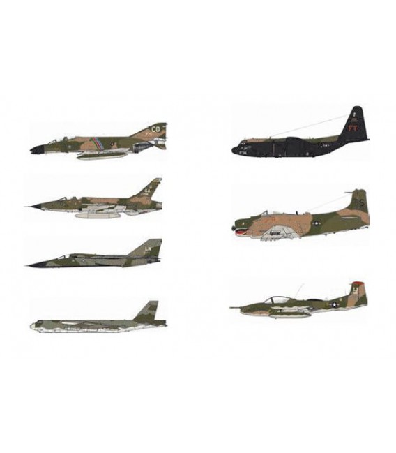Set Vallejo Model Air 8 u. (17 ml.) USAF Colors Vietnam War SEA