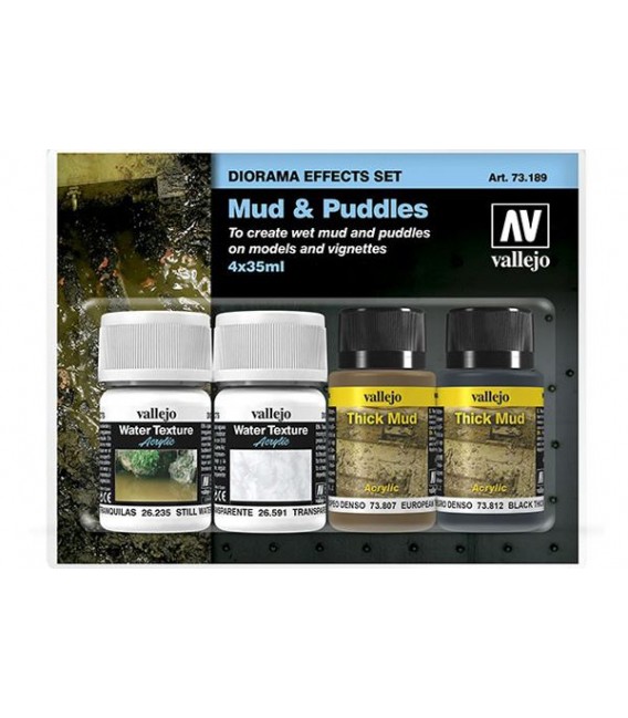 Set Fang i Bassals Diorama Effects Vallejo 4u. 2x35 ml/2x40 ml.