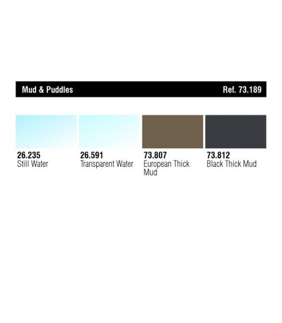 Set Fang i Bassals Diorama Effects Vallejo 4u. 2x35 ml/2x40 ml.