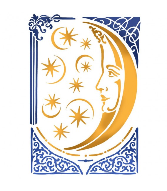 Plantillas - Stencils 21x29,7 Alchemy Moon KSG404