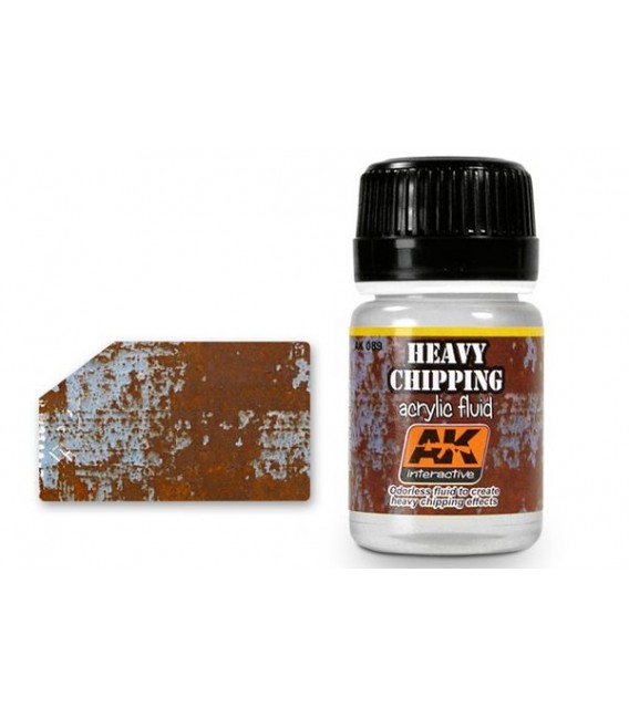 AK089 Heavy effects chipping acrylic fluid 35 ml.