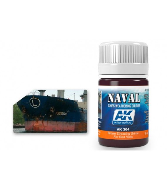 AK304 Brown Streaking Grime For Red Hulls 35 Ml.