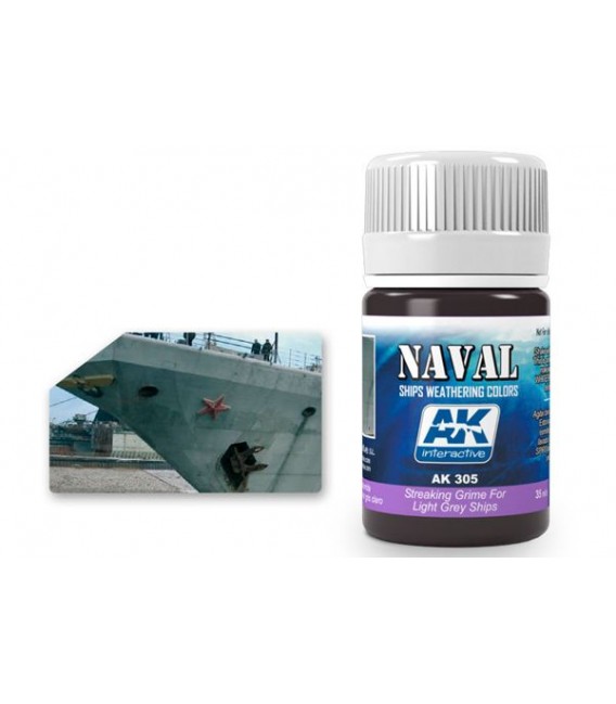 AK305 Streaking grime for light grey ships 35 ml.