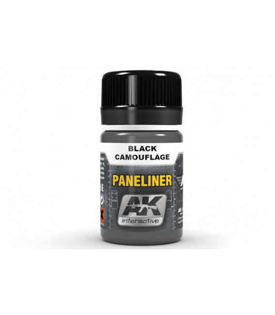 AK2075 Paneliner for black camouflage 35 ml.