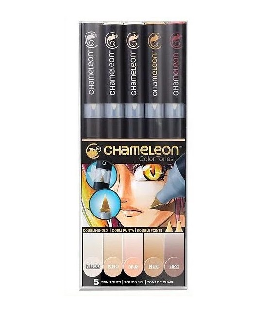 Chameleon Skin Tones Set 5 Marker Pens
