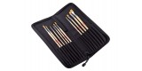 10 Brushes Set and Polyester organizer with zip.