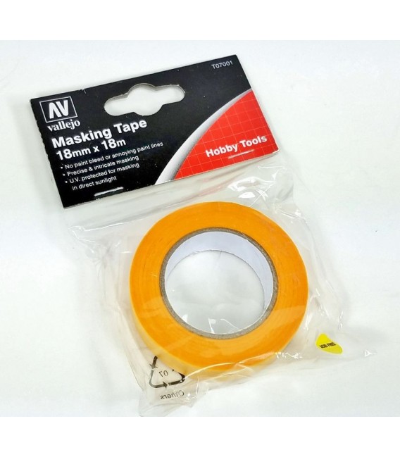 Cinta Enmascarar Vallejo T07001 18mm x 18 m.