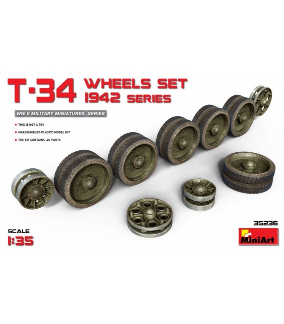 35236 T-34 Wheels set. 1942 series