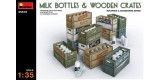 35573 Milk Bottles & Wooden Crates