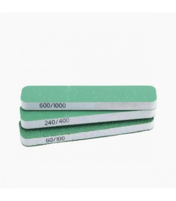 Set 3 Esponges Paper de Vidre Vallejo Doble Gra 90x19x6 mm.