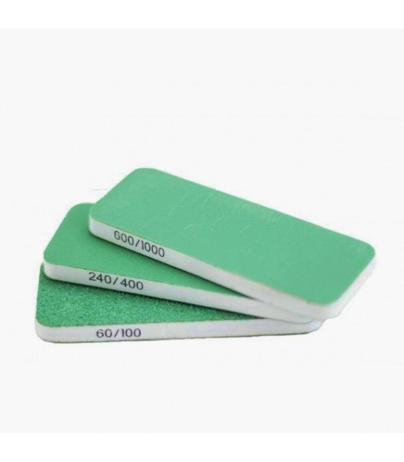 Set 3 Esponges Paper de Vidre Vallejo Doble Gra 80x30x6 mm.